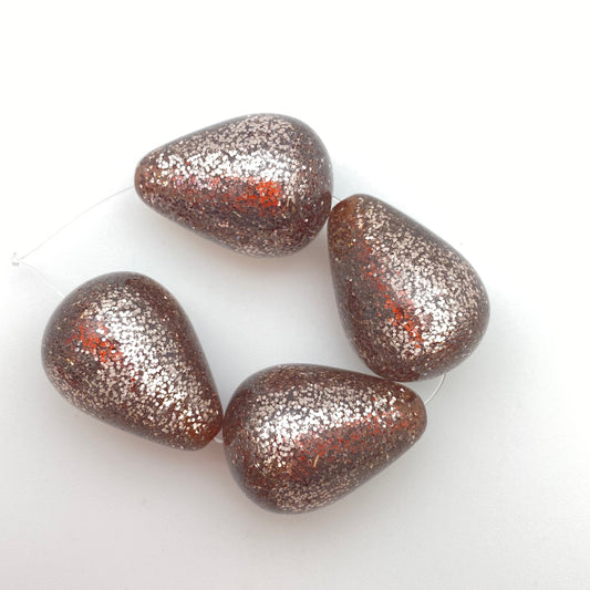 Glitter Drop 28mm Lavender