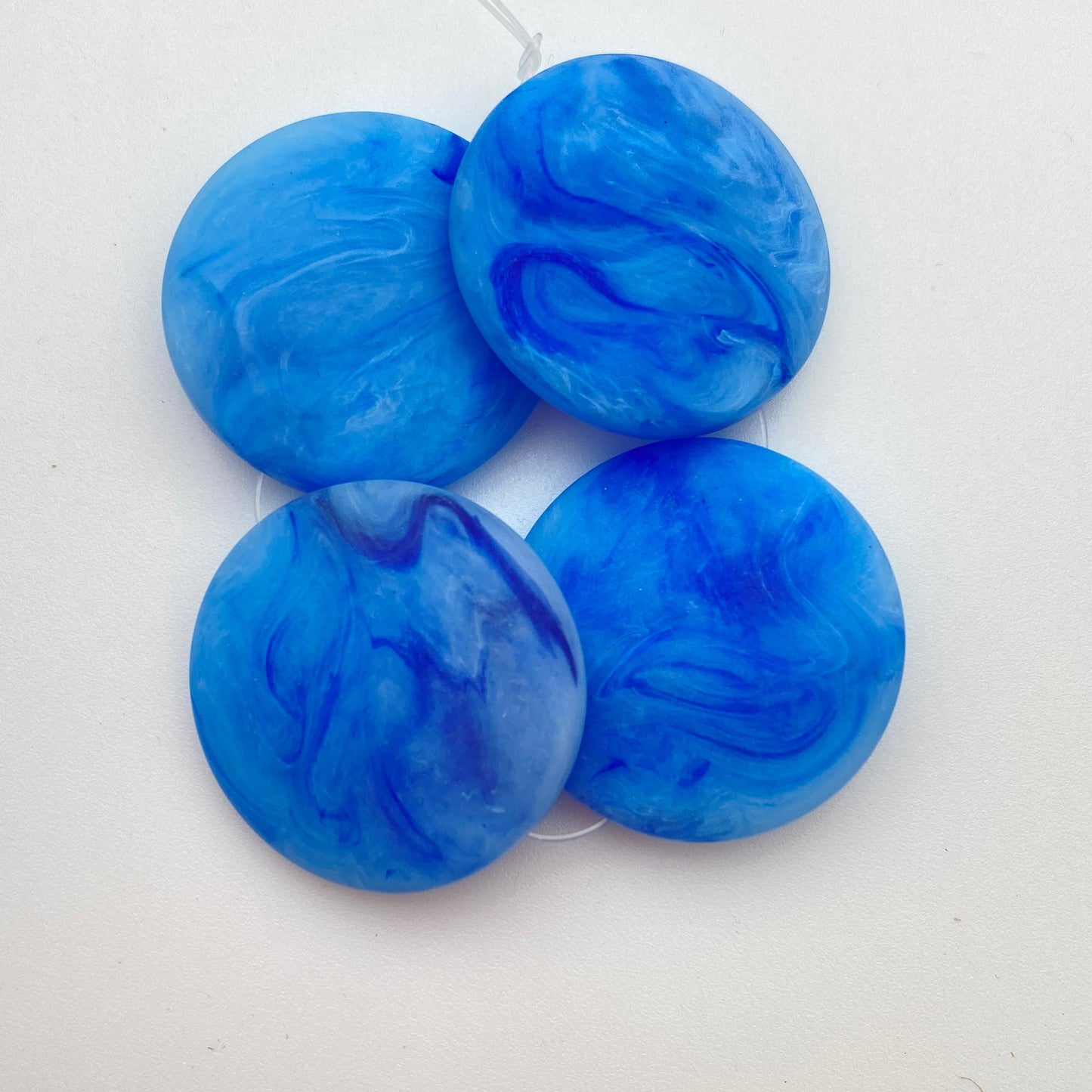 Lentil 30mm Blue Marble