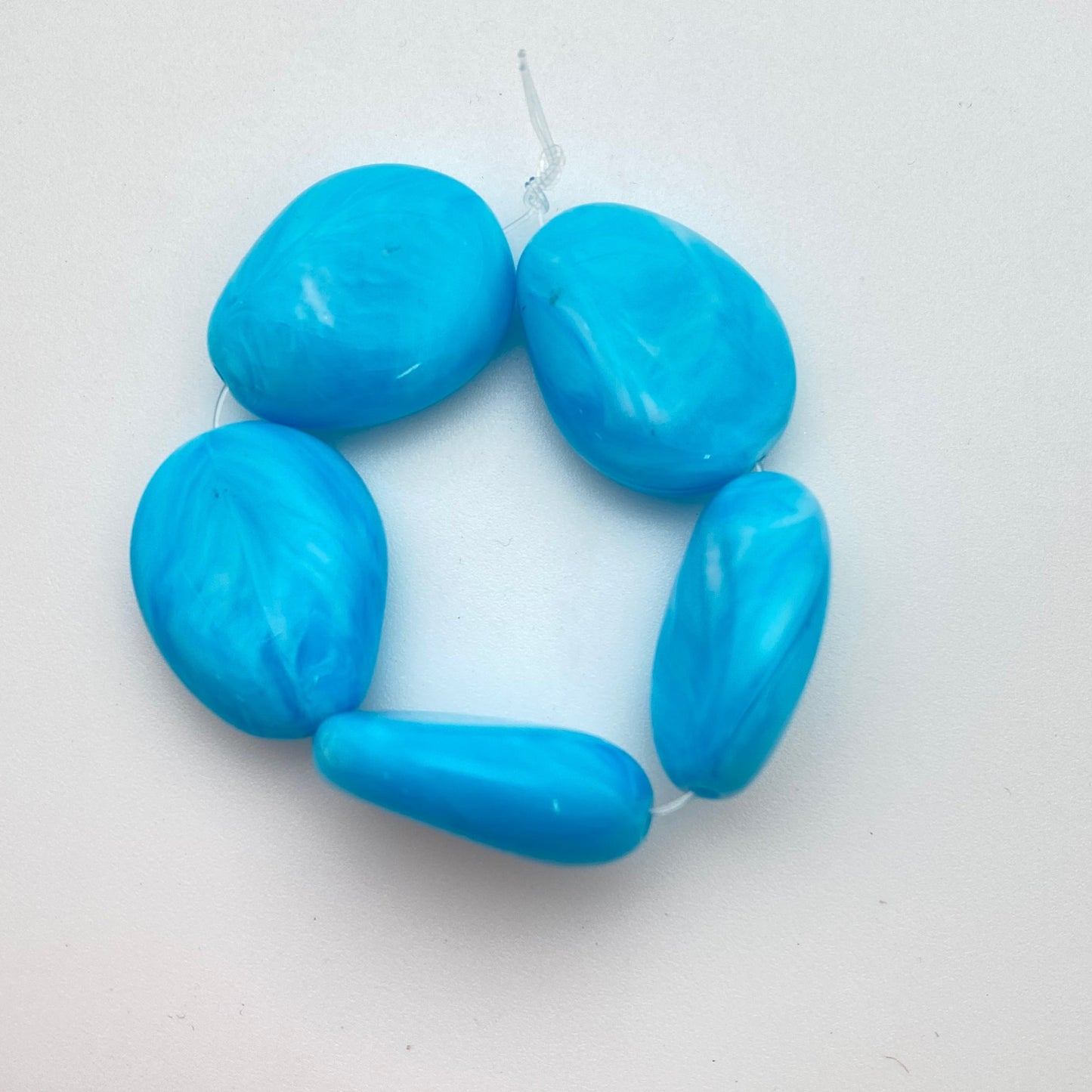 Pebble 25mm Sky Blue Marble