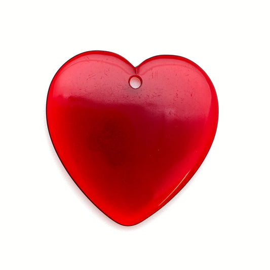 Heart Pendant 38mm Ruby