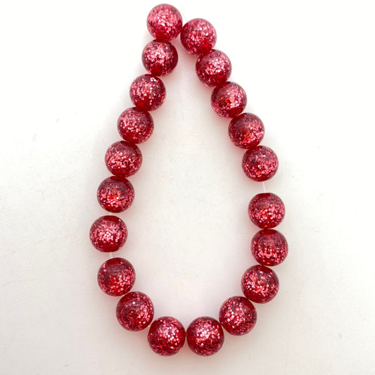 Glitter Round 8mm Caramelia