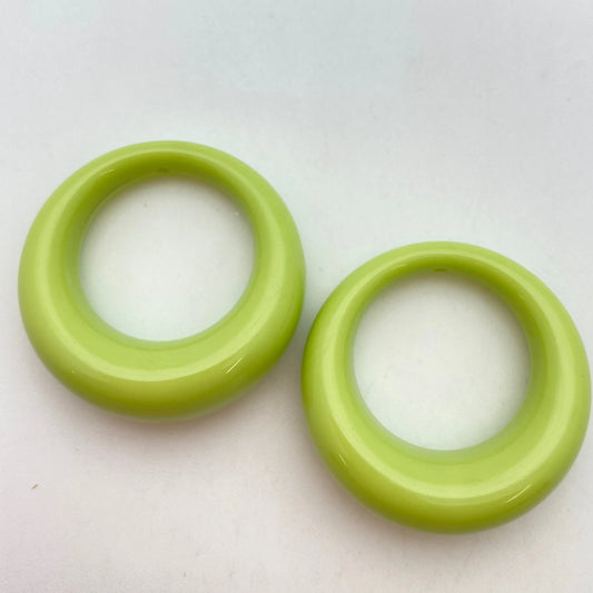 Hoop Drop w/top hole 36mm Cyber Green