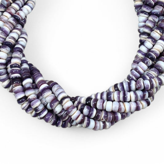 Wampum Quahog Shell Rondelle