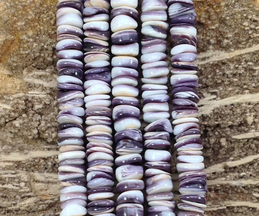 Wampum Quahog Shell Rondelle