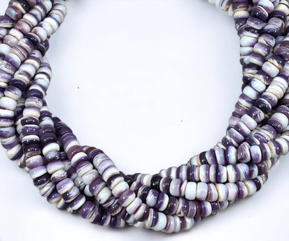 Wampum Quahog Shell Rondelle