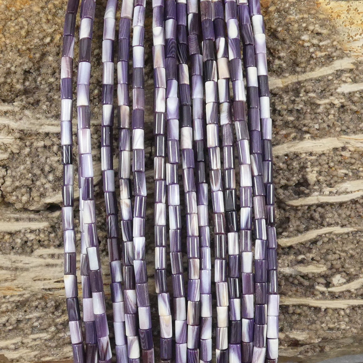 Wampum Quahog Shell Tubes, Grade A