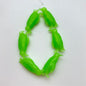 Penguin Beads 27x11mm Neon Green