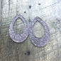 Concrete Printed Acrylic Earring Component Pair - Jewelry Making Blanks