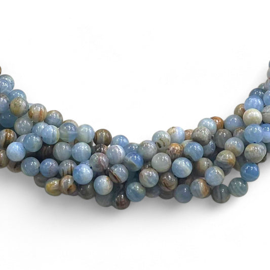 Aquatine Blue Calcite aka Lemurian Aquatine, Round