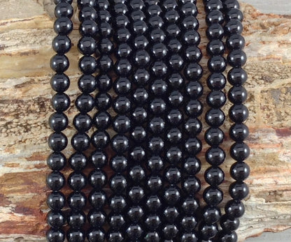 Black Onyx aka Black Agate Round