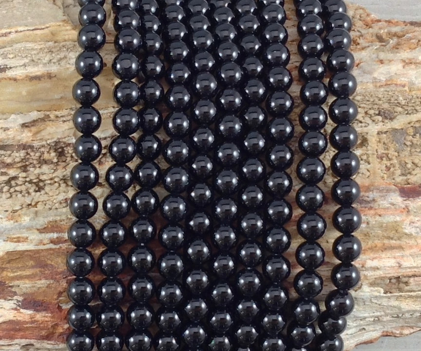 Black Onyx aka Black Agate Round