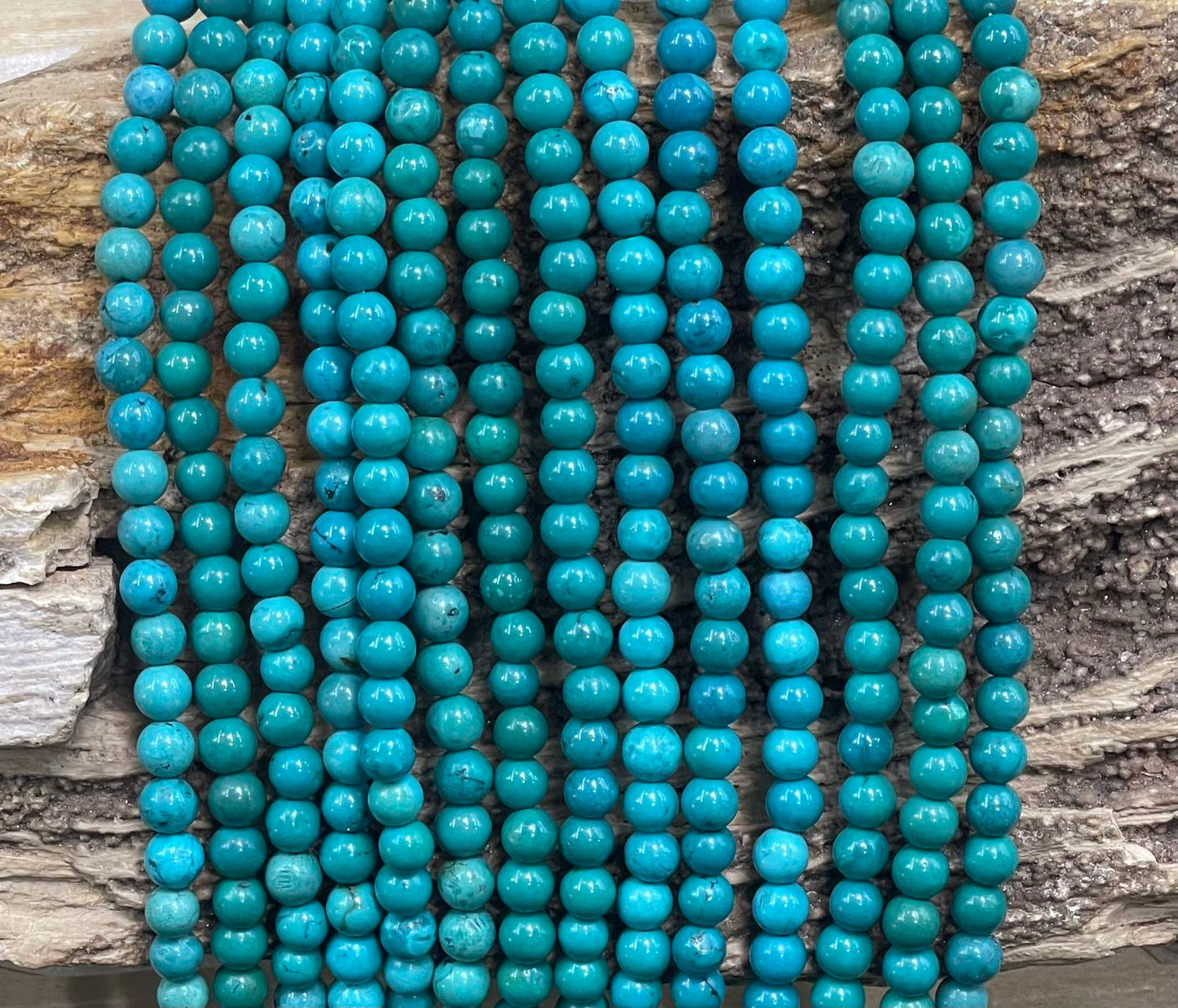 Hubei Turquoise, Round 6mm