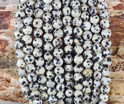 Dalmatian Jasper Round 6mm 8mm