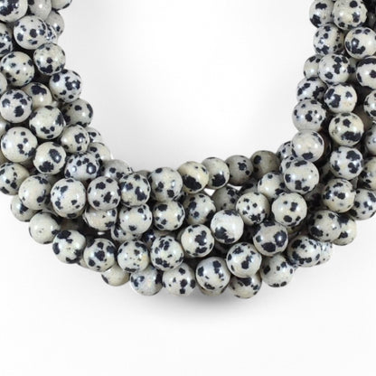 Dalmatian Jasper Round 6mm 8mm