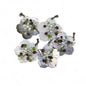 Pearl Flower shape Pendant, w/ wrapped potato Freshwater pearl, Garnet & Peridot Nuggets