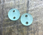 Small Frosted Sea Acrylic Earring Pair or Button Pair - Jewelry Components - Earring Blanks