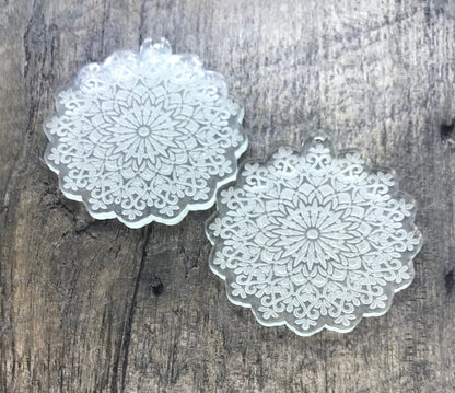 Engraved Jewelry Making Supplies - Earring Acrylic Pair - Blanks - CB&CO