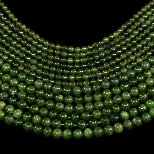 Nephrite aka Jade A Grade Round 6mm 8mm