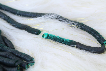 5mm Vintage Sequins: Shiny Green Jewelry Making Supplies