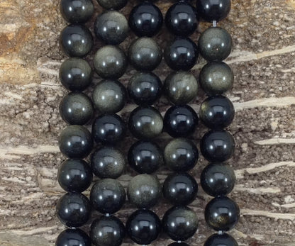 Golden Obsidian Round