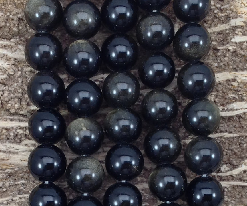 Golden Obsidian Round