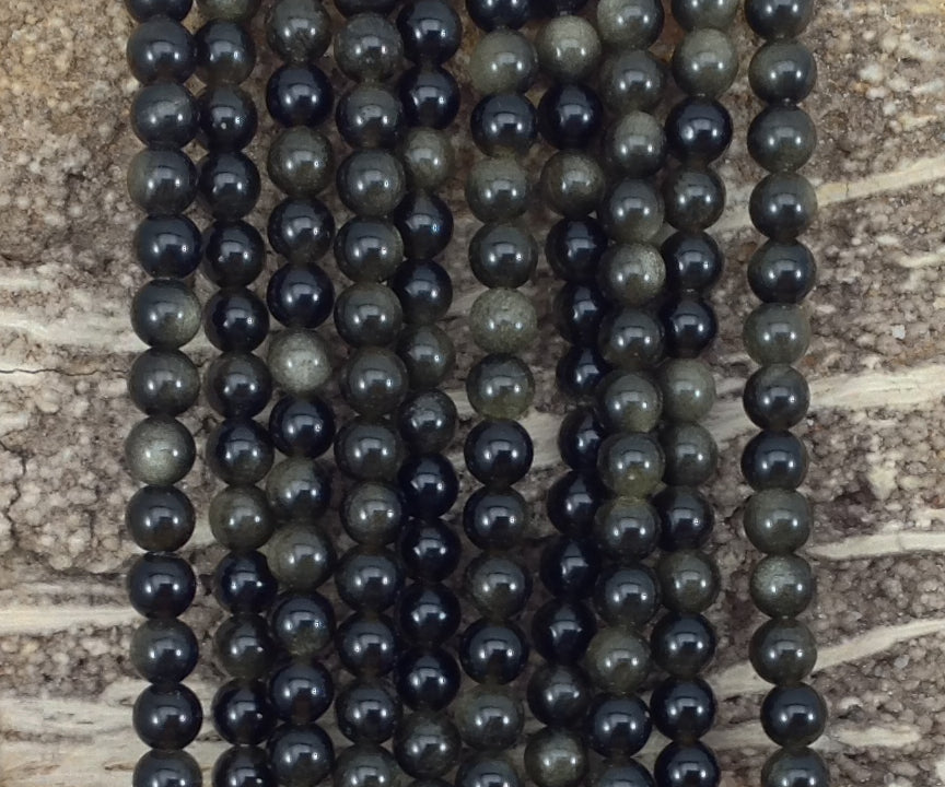 Golden Obsidian Round