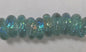 Green/Blue Rainbow Dichroic Glass Rondelle Beads