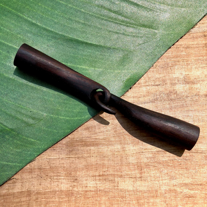 Hand Carved Wood Hook & Eye - 1 Piece