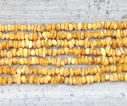 Milky Yellow Amber 3-5mm Chips