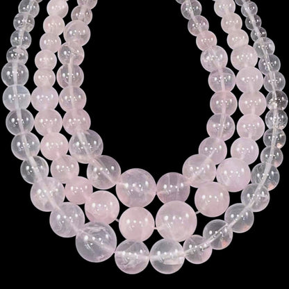 Rose Quartz Graduated Round 6-15mm