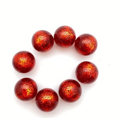 Glitter Round 16mm Cherry - IT-GR-0017-A