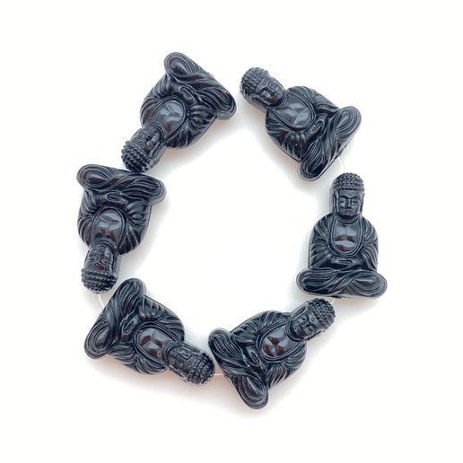Buddha 25x18mm Jet
