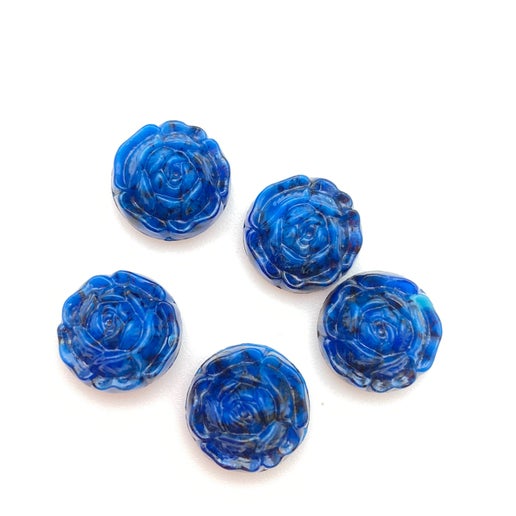 Cab Vintage Glass 14mm Lapis - CAB-0108-D