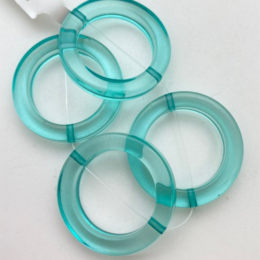 Ring Bead 30mm Aqua