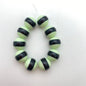 Layered Round 14mm Mint/black