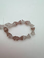 Vintage Glass Flower Cap 8mm Mauve Matte