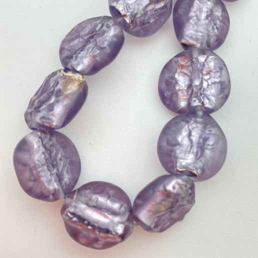 Baroque Flat 14mm Amethyst - YAYIN