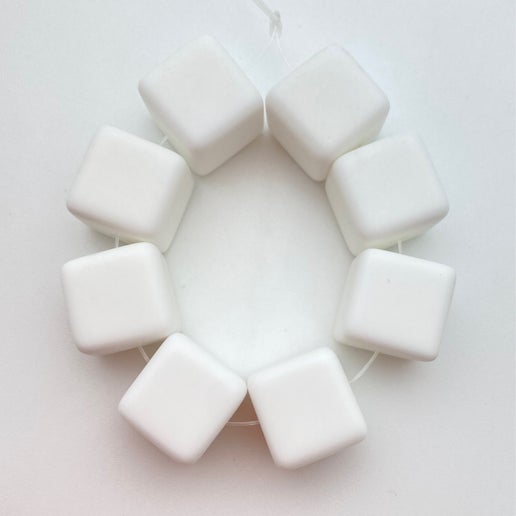 Cube 15mm White Matte - FY-0180-C