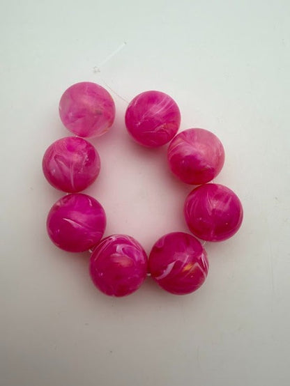 Round 18mm Golden Fuchsia