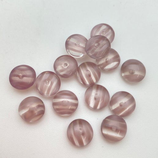 Cab Vintage Glass 10mm Lavender - CAB-0128-B
