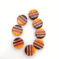 Layered Disk 12mm Multi Amber