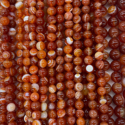 Red Sardonyx aka Banded Agate (Heated)