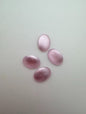 Cab Vintage Glass 18x14mm Lt Rose Matte