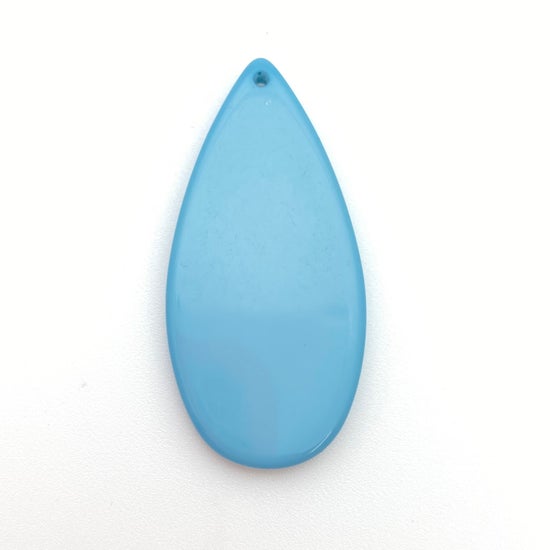 Laser cut tear drop 45mm - powder blue