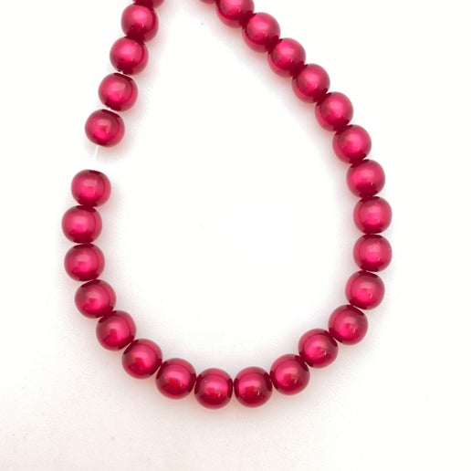 Moon glow Round 6mm Magenta
