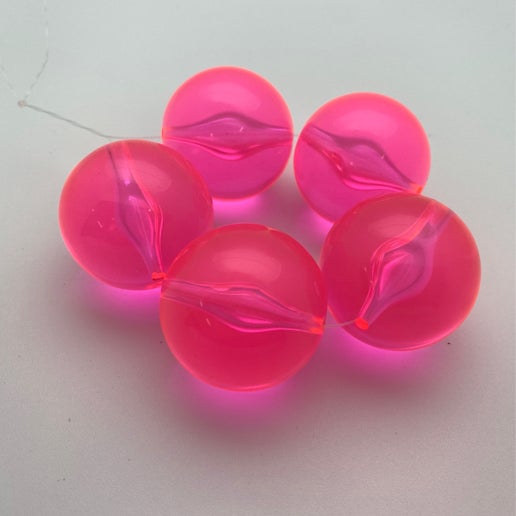 Round 30mm Pink Neon