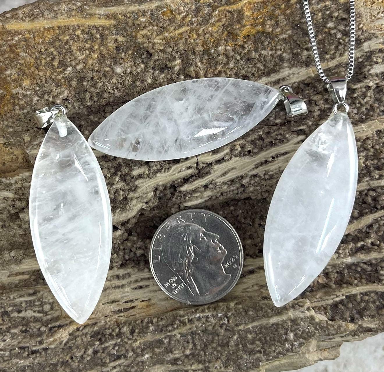 Gemstone Marquise Shape, Pendant, 20x50mm (1pc)