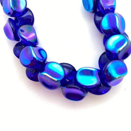 Button 10mm Cobalt AB - BUTTON-0369-D