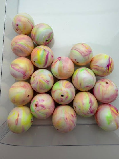 Round 18mm Pink Carnival