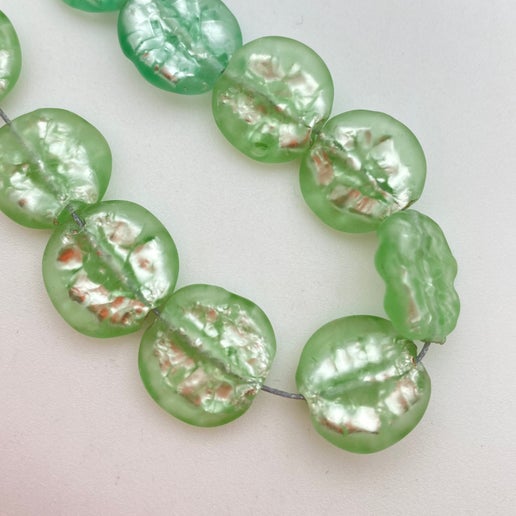 Baroque Flat 14mm Jadeite - YAYIN